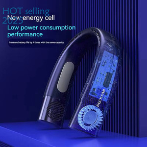 พัดลมไอน้ำขนาดเล็กแบบพกพาปรับความเร็วได้5ระดับมี3สีใช้สำหรับกลางแจ้งใช้ในฤดูร้อนพัดลมไร้แปรงถ่านชาร์จได้ - Product Image 2