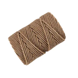 Venda quente DIY Twisted Hemp Jute Rope Cord String Brown Strong Natural Jute Twine para Craft Gift Wrapping Packing