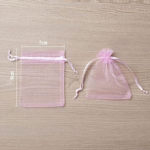 Logo Specialist Personalized Organza Bags Bulk Custom Logo <b>Drawstring</b> Jewelry <b>Pouches</b> Sheer Mesh Gift Bag for Wedding Party - Product Image 3