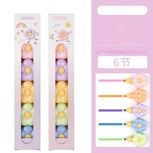 Großhandel 48 Stück/Box Zurück zur Schule Heiße Fluoreszenz-Gel Anime Coole Schönheits-<span class=keywords><strong>LO</strong></span> Schüler Schreibwaren Etikettenstifte Kunststoff-Bastelbedarf - Product Image 6