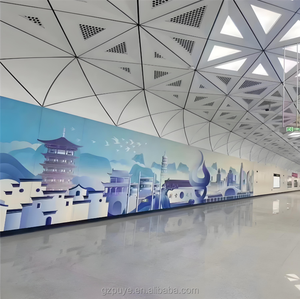 Panneaux de <span class=keywords><strong>faux</strong></span> <span class=keywords><strong>plafond</strong></span> imperméables <span class=keywords><strong>pour</strong></span> extérieur, 60x60, dalles de <span class=keywords><strong>plafond</strong></span> suspendues en alliage d'aluminium <span class=keywords><strong>pour</strong></span> <span class=keywords><strong>plafond</strong></span> suspendu, décoration intérieure - Product Image 4