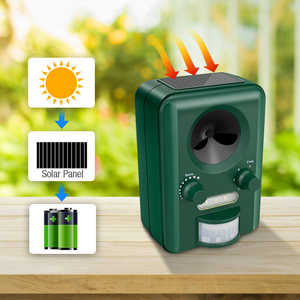 Nhà Máy Bán buôn màu xanh lá cây DIR cảm biến vườn mạnh mẽ ngoài trời siêu âm động vật <span class=keywords><strong>Repeller</strong></span> - Product Image 4