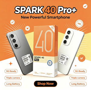 โทรศัพท์มือถือ Spark40 Pro+ รุ่นใหม่ ปี 2026 ราคาประหยัด 5G+สมาร์ทโฟน แรม 16GB รอม 1TB หน้าจอ OLED รองรับซิมคู่ เวอร์ชันสากล - Product Image 2