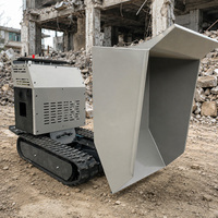 500KG Mini-Raupendumper mit Benzinantrieb und Hydraulischer Hebevorrichtung für Landwirtschaft und Landschaftsbau
