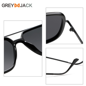 Gafas de Sol para Mujer Greyjack, Negras, Montura Metálica TR, Lentes TAC Polarizadas con Protección UV400, para Conducir, Protección Solar, Moda, Aire Libre - Product Image 1