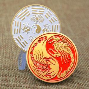 阴阳蝎子24k镀金纪念币奖章 - Product Image 2