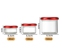 Frascos de Vidrio Decorativos de Grado Alimenticio con Múltiples Capacidades para Chocolate, Alimentos para Bebés y Mascotas, y Recuerdos para Bodas y Fiestas