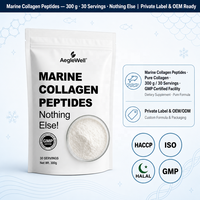 Collagène Marin en Poudre Marque Blanche 300g 30 Doses Formule Pure Sans Arôme Soutien Peau Cheveux Ongles Bien-être Alimentaire