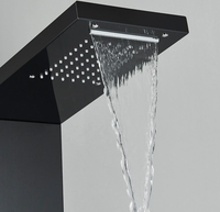 Panneau de douche mural multifonctionnel en acier inoxydable avec LED et thermostat, à poignée unique, pour salle de bain et spa – Offre Spéciale