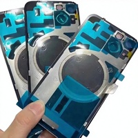 Coque arrière d'origine pour iPhone 16, 16 Pro, 16 Pro Max, 16 Plus avec cadre photo magnétique, vitre de protection et couvercle de batterie