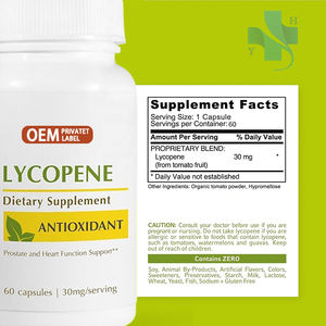 Pasokan OEM suplemen kesehatan kapsul <span class=keywords><strong>Lycopene</strong></span> suplemen diet antioksidan 500 mg <span class=keywords><strong>Lycopene</strong></span> kapsul - Product Image 4