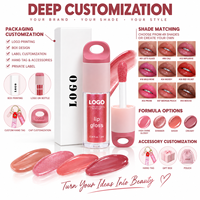 Gloss à lèvres repulpant effet miroir 3,5 ml, haute brillance, hydratant, 49 teintes, faible MOQ 1 pièce, vente en gros, logo personnalisé