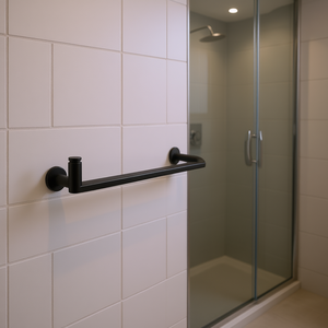 Barre d'appui noire mate de 20 pouces, murale, antidérapante, pour la sécurité dans la salle de bain - Product Image 2