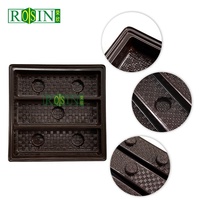 Logo personnalisé Plateau d'emballage pour chocolat, pâtisserie, bonbons, biscuits Plateau de base blister intérieur en plastique PET PP pour aliments