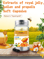 Capsules de propolis en gel mou, extrait naturel de propolis d'abeille, soutien de la santé cardiovasculaire, stimulant du système immunitaire, étiquette privée OEM