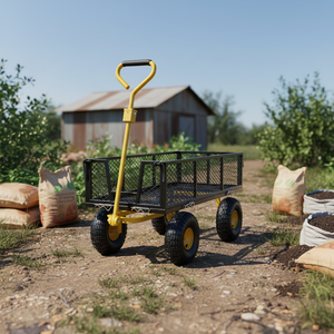 Carrito de Jardín <span class=keywords><strong>Plegable</strong></span> de Acero Resistente BNcompany YDC-2503, Carrito Utilitario <span class=keywords><strong>Plegable</strong></span> para Exteriores con 4 Ruedas, Portátil, para Compras, de Oxford 600D - Product Image 1