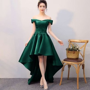 Abiti <span class=keywords><strong>da</strong></span> Sera di Lusso in Raso per Donne, Corti Davanti e Lunghi Dietro, <span class=keywords><strong>Vestito</strong></span> Lungo <span class=keywords><strong>da</strong></span> Damigella Aderente, Taglia 3XL per Compleanno Adulti - Product Image 4