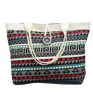 Summer Printed Cheaper Women Shoulder Bag Promotional Nice Shopping Handbag Tote Beach Bag