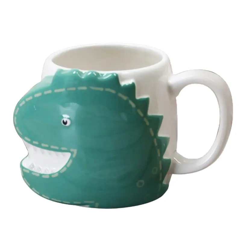 green dinosaur baby boy dreams of 3d animal ceramic breakfast cup milk cup