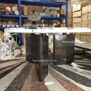 Js D54 2023 Đồ Nội Thất Mới Thiết Kế Phòng Ăn Vòng Bàn Bằng Đá Cẩm Thạch Ba Brass Chân Thép Không Gỉ Nhà Bếp Diner Bảng Cao Cấp - Product Image 6