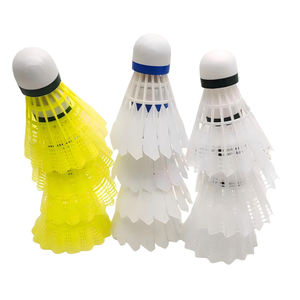 Chuyên nghiệp junxin A009 nylon bóng cầu lông tốc độ 74 số lượng lớn bán buôn cầu lông chơi bảng kháng Composite đầu - Product Image 1