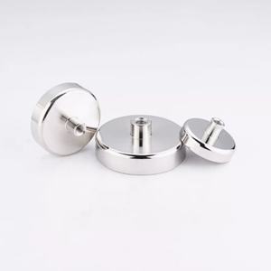Imán de olla de neodimio <span class=keywords><strong>con</strong></span> imán de varilla roscada interior <span class=keywords><strong>Base</strong></span> magnética redonda de montaje NdFeB <span class=keywords><strong>con</strong></span> rosca interna - Product Image 6