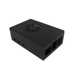Ahududu <span class=keywords><strong>Pi</strong></span> 5th için alüminyum alaşım koruyucu siyah Metal kasa soğutma <span class=keywords><strong>fan</strong></span>ı radyatör uyumluluk elektronik modülleri kitleri - Product Image 1
