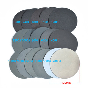 Papel de Lija de Carburo de Silicio, Discos Adhesivos de 5 Pulgadas para Uso en Seco y Húmedo, Opciones de Grano Personalizadas - Product Image 4