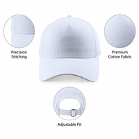 Casquette de baseball structurée 5 panneaux en sergé premium, style vintage sportif, respirante, séchage rapide, streetwear d'extérieur, 100% coton, logo personnalisé