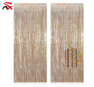 Tende in Seta Dorata di Alta Qualità <span class=keywords><strong>con</strong></span> Glitter Laser per Feste di Compleanno e Celebrazioni - Product Image 1