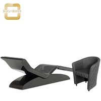Chaise longue chauffante infrarouge à thermostat numérique avec réglage inclinable, design moderne, massage du dos et des pieds pour mobilier d'hôtel