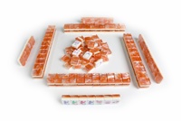 Set Mahjong Akrilik 3 Lapis, 160 Buah, Lengkap, Grosir untuk Permainan di Rumah