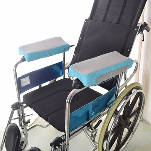 Coussinets d'accoudoirs pour fauteuil roulant, bleus, confortables, pour soulager la pression, accessoires pour fauteuil roulant manuel - Product Image 1