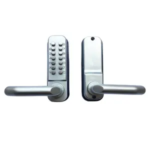 European keyless mechanical digital keypad door lock with lever handle