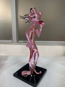 Scultura della <span class=keywords><strong>pantera</strong></span> della statua di animale carino scultura di arte Pop del centro commerciale personalizzato - Product Image 2