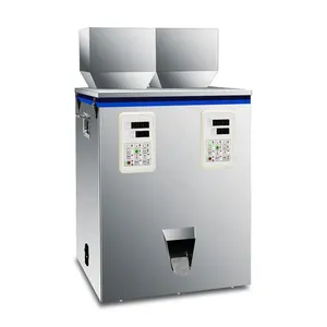 Equipamento de embalagem quantitativa para embalagem de partículas, 2 cabeças, racionamento, café, feijão, chá, amendoim, pesagem, equipamento de embalagem 380w, 110v