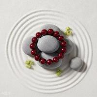 Großhandel Handgefertigtes Kristall-Perlenarmband Tiefrote Runde Perlen Yoga Meditation Modeschmuck für Frauen und Männer Geschenk