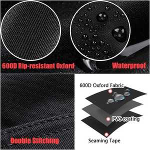 Yüksek kalite ağır büyük Firepit kapakları açık su geçirmez toz rüzgar ateş çukuru kapak için yuvarlak ateş çukuru - Product Image 4