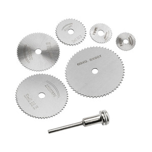Disques de coupe en acier rapide 60 mm, alésage 3,2 mm, multi-usages pour bois, plastique, métal, petit jeu de lames de scie - Product Image 2