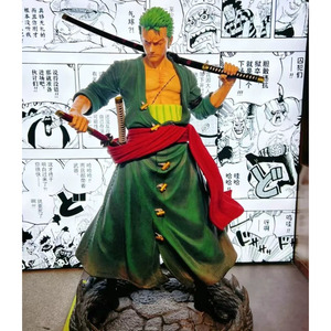 Figura de Anime Japonés de One Piece en Oferta, Figura de One Piece de Fibra de Vidrio, Estatua de Zoro de <span class=keywords><strong>Tamaño</strong></span> <span class=keywords><strong>Real</strong></span>, Escultura de Roronoa Zoro - Product Image 5