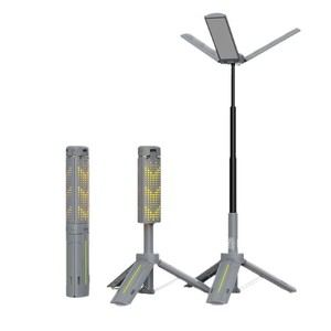 Lampe de <span class=keywords><strong>camping</strong></span> à support rétractable, lumière LED multifonctionnelle portable pour la randonnée, l'escalade, la pêche, le travail en extérieur, étanche, avec batterie - Product Image 2
