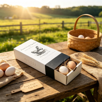 Imprimé Réutilisable Vide Antichoc Express Caille Creative Oeuf Titulaire Caisse En Forme De Boîte En Carton Tiroir De Stockage Douzaine De Pâte Carton