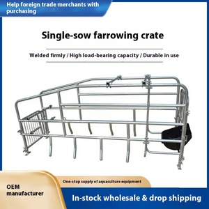 Yeni MUFA modeli 001 tipi sıcak galvanizli çelik Sow gebelik kafes domuz çiftlik Sow farfarverimli ayırma için 1 yıl garanti - Product Image 5