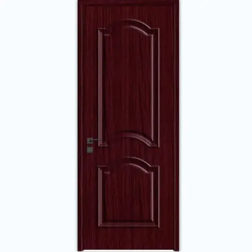 Porte en bois PVC MDF de style français avec finition de fixation filetée pour la décoration de la chambre à coucher MSF-22025 les matériaux de construction de la maison