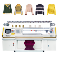 8G 10G 12G 52 Zoll Flach bett Computerized Jacquard Sweater Strick maschine