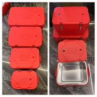 Ensemble de boîtes isothermes multifonctionnelles pour aliments, 20L, 25L, 30L, 45L, avec revêtement en acier inoxydable, pour transport thermique, idéal pour les sorties et les fêtes.