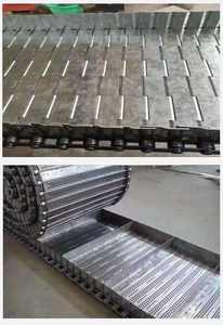 CNC çelik hurda konveyör menteşeli kemer paslanmaz çelik önlük çip konveyör zinciri kemer - Product Image 4