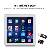 4 inç Android 10.0 Mini akıllı WIFI Bluetooths duvar amplifikatör HiFi dokunmatik ekran destekler 150 dil ev ses sistemi