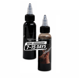 Aérographe portable 60 ml noir pour peinture corporelle, maquillage, rehaussement de barbe, coloration capillaire, teinture des sourcils et ligne des cheveux – Idéal pour barbiers et salons - Product Image 1