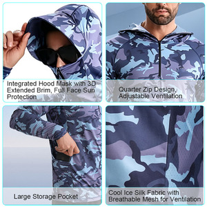 Maillot de pêche performant, prêt à être expédié, personnalisable avec logo, sublimation, haute élasticité, protection solaire, pour jeunes. - Product Image 2